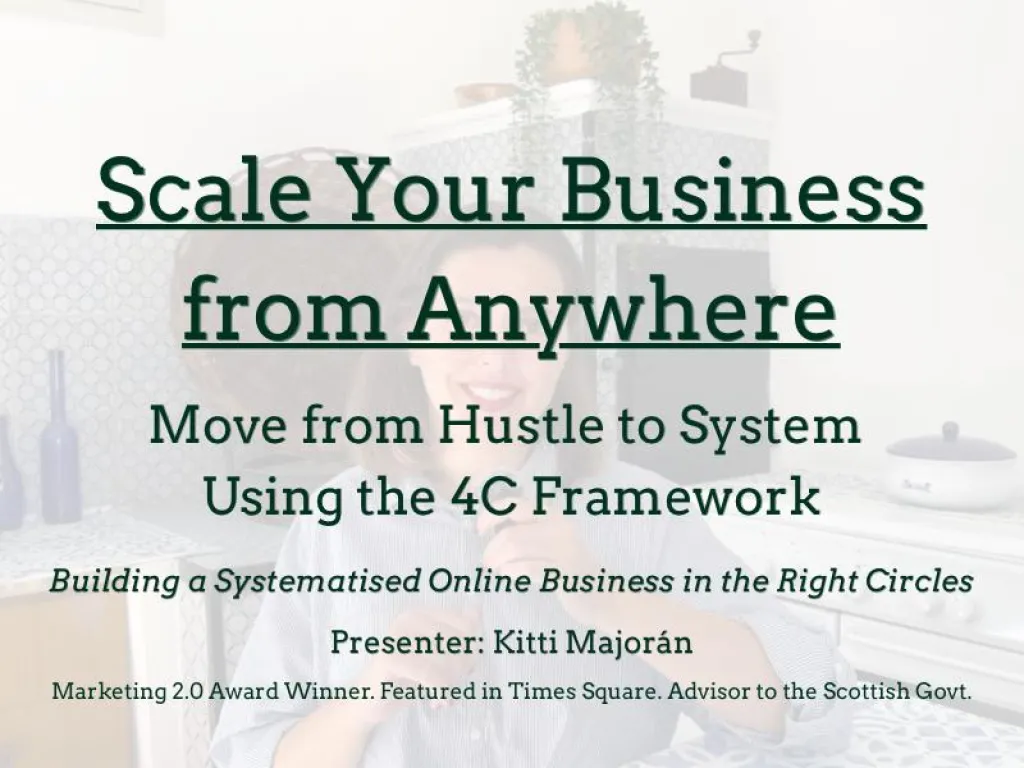 Strengthen Your Market Position: The 4C Framework for Remote Founders Workshop