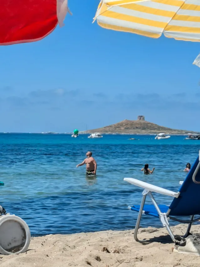 Beach Day at Isola Delle Femmine: Sun, Sea & Playful Connection