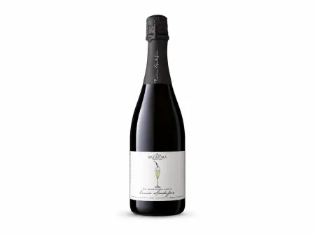 Una bottiglia di Enrica Spadafora Brut Nature dei Principi di Spadafora